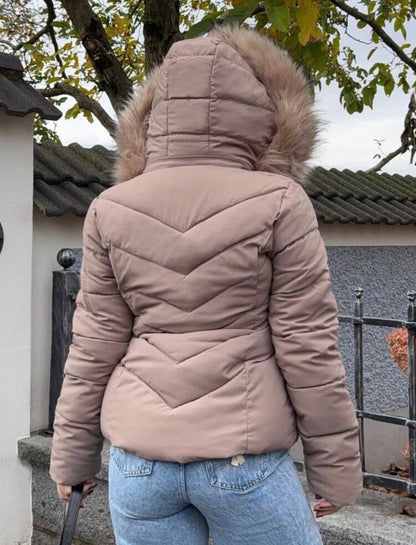 Manteau matelassé - Capuche en fourrure