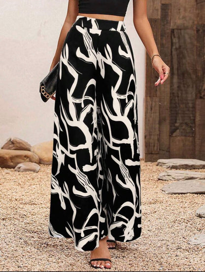 Pantalon large - Taille haute