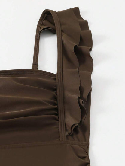 Maillot de bain col carré
