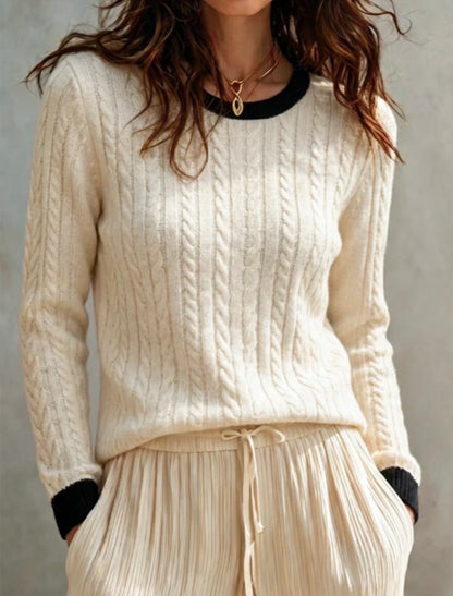 Pull col rond - Minimaliste
