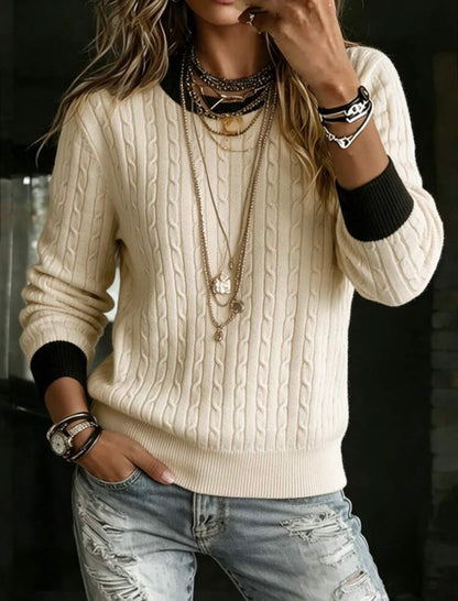 Pull col rond - Minimaliste