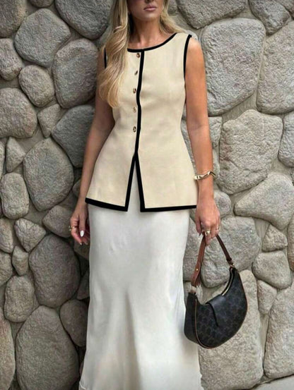 Top tricoté style simple