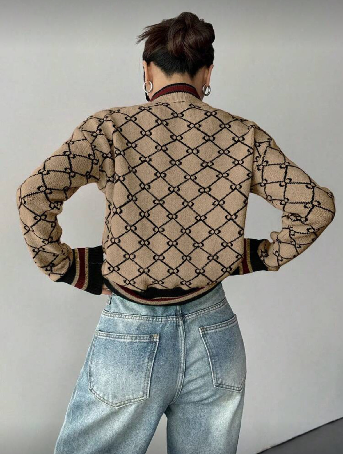 Pull en maille col rond