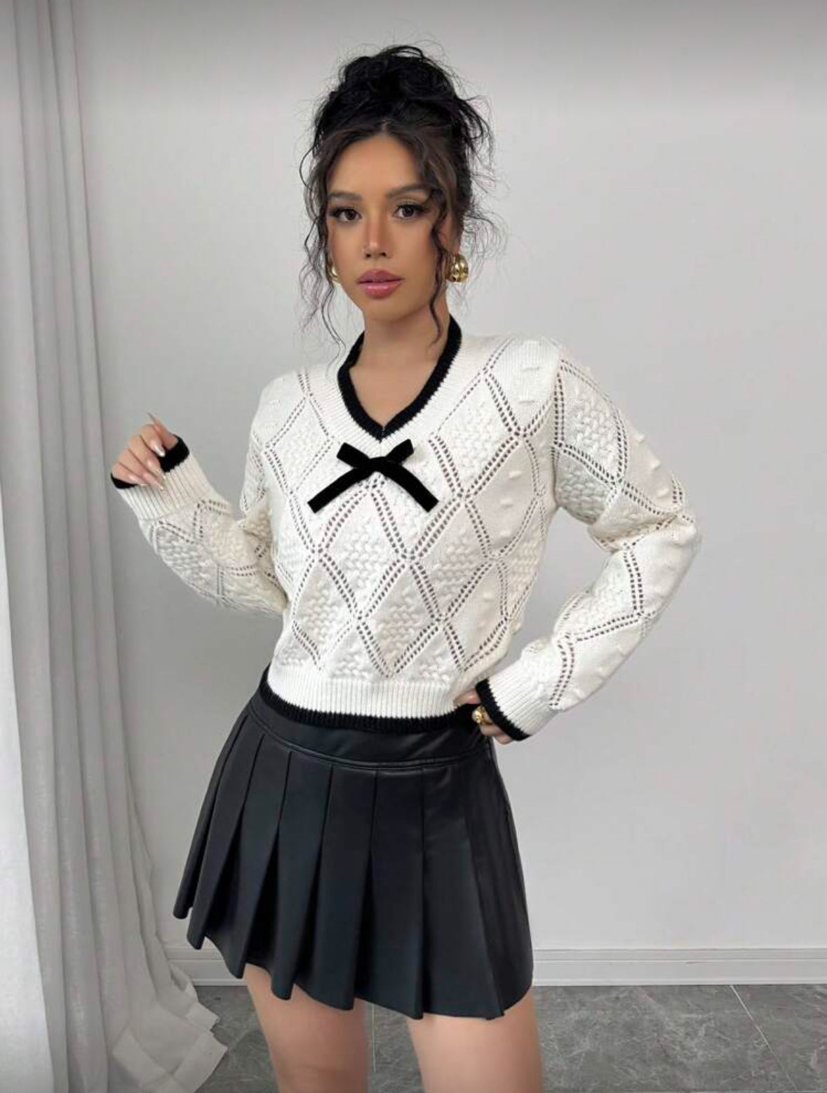 Pull décolleté en V