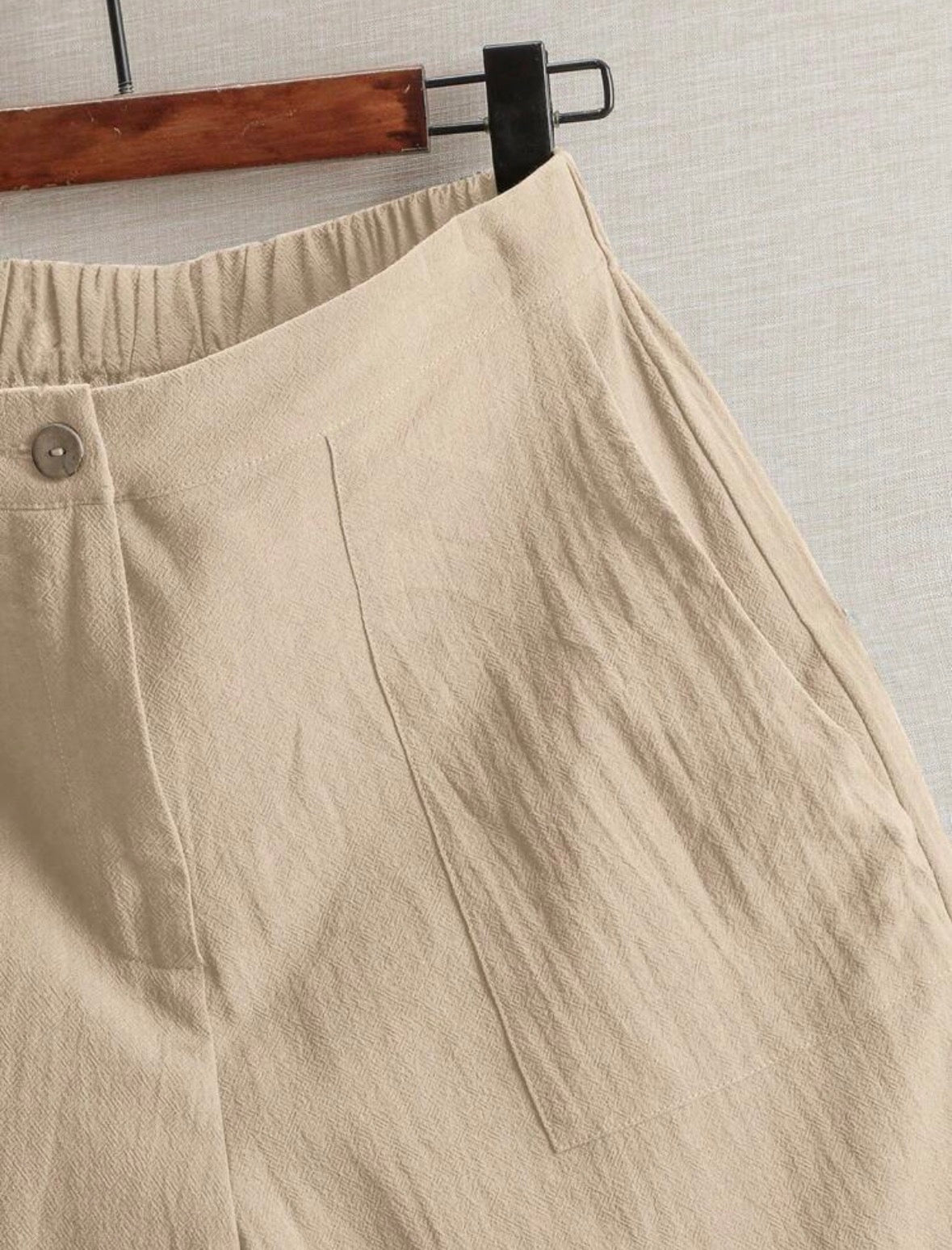 Short en lin (Beige)