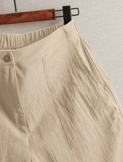 Short en lin (Beige)