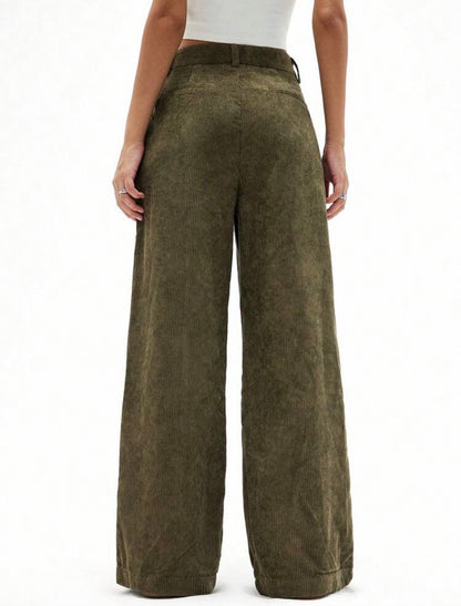 Pantalon velours - Vert
