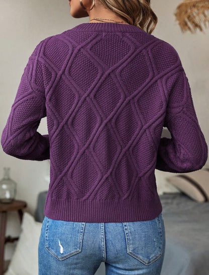 Top tricoté - Violet