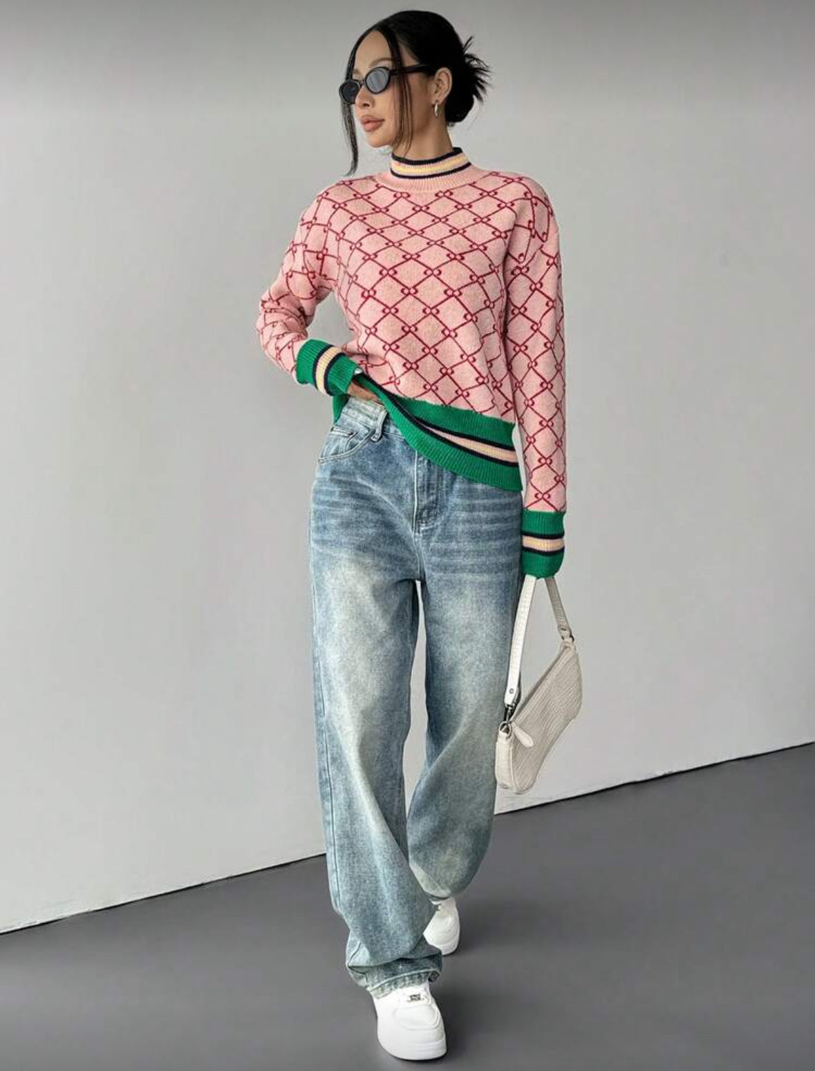 Pull en maille col rond