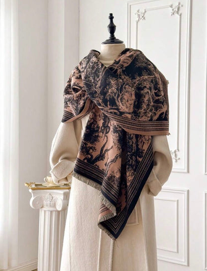 Écharpe - Dark floral