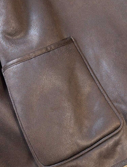 Veste en polaire - Marron foncé