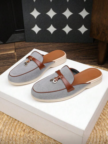 Mocassins plates à enfiler (Grey)