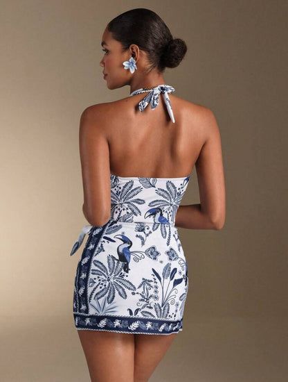 Maillot de bain oasis bleu