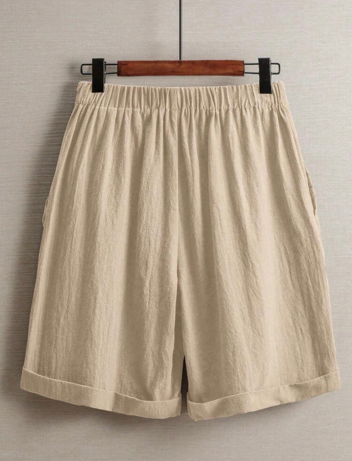 Short en lin (Beige)