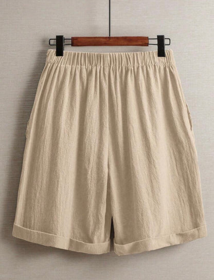 Short en lin (Beige)