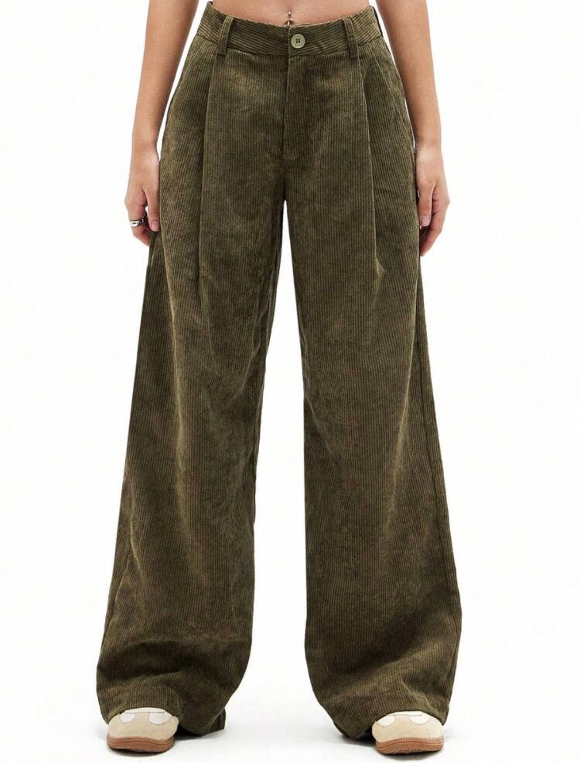 Pantalon velours - Vert