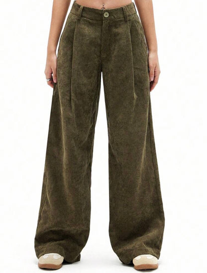 Pantalon velours - Vert