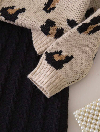 Ensemble poésie (Cardigan+Mini jupe)