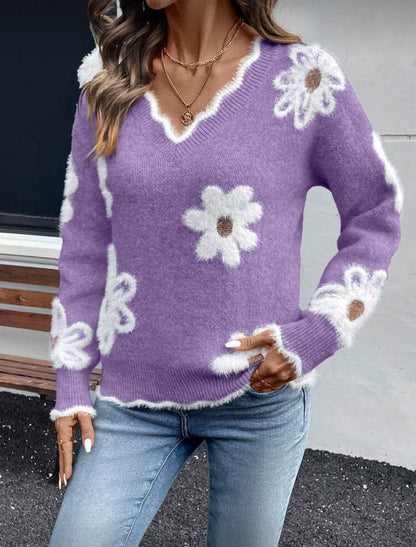 Maglione fiore (Purple)