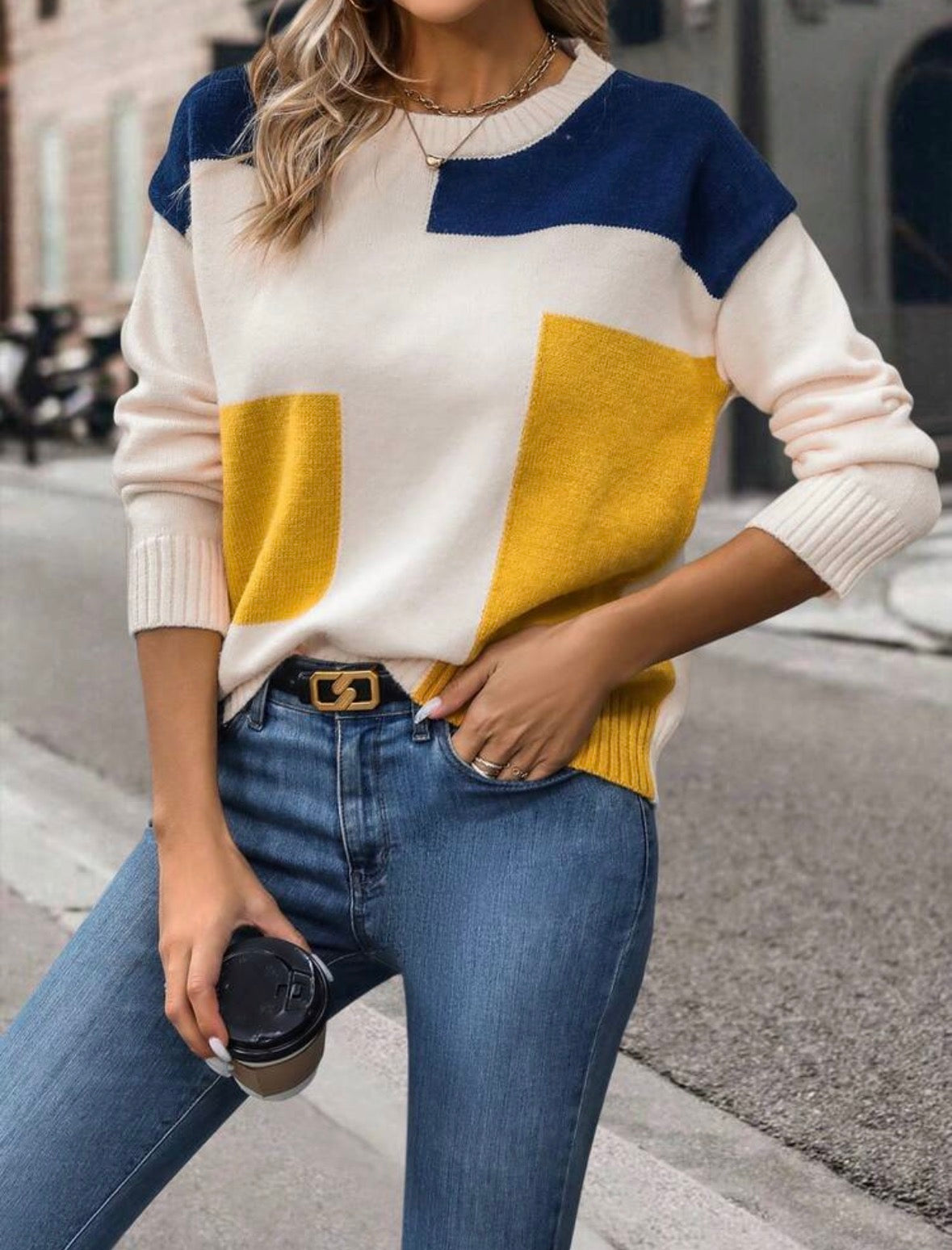 Pull à épaules tombantes