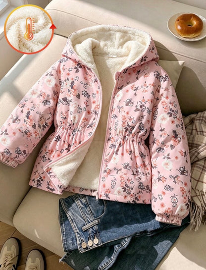 Veste à capuche zippé doublé