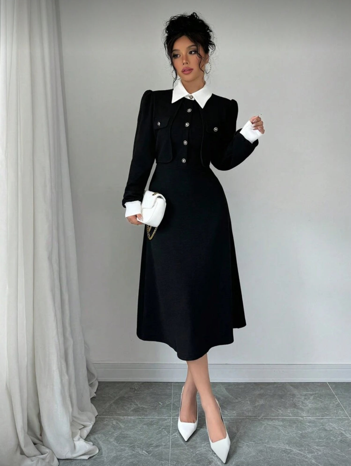 Robe mi-longue