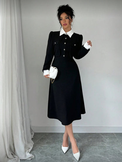 Robe mi-longue