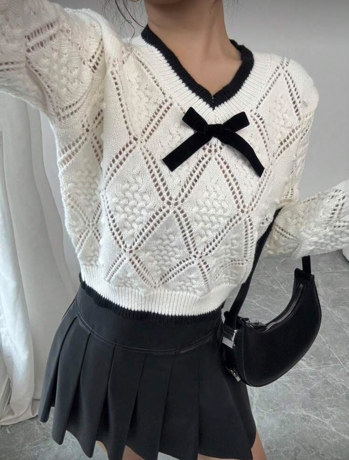 Pull décolleté en V