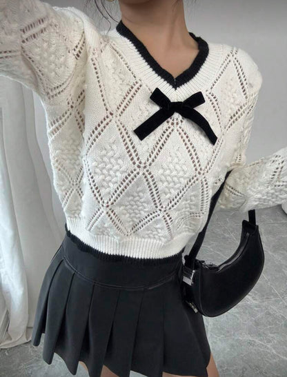 Pull décolleté en V