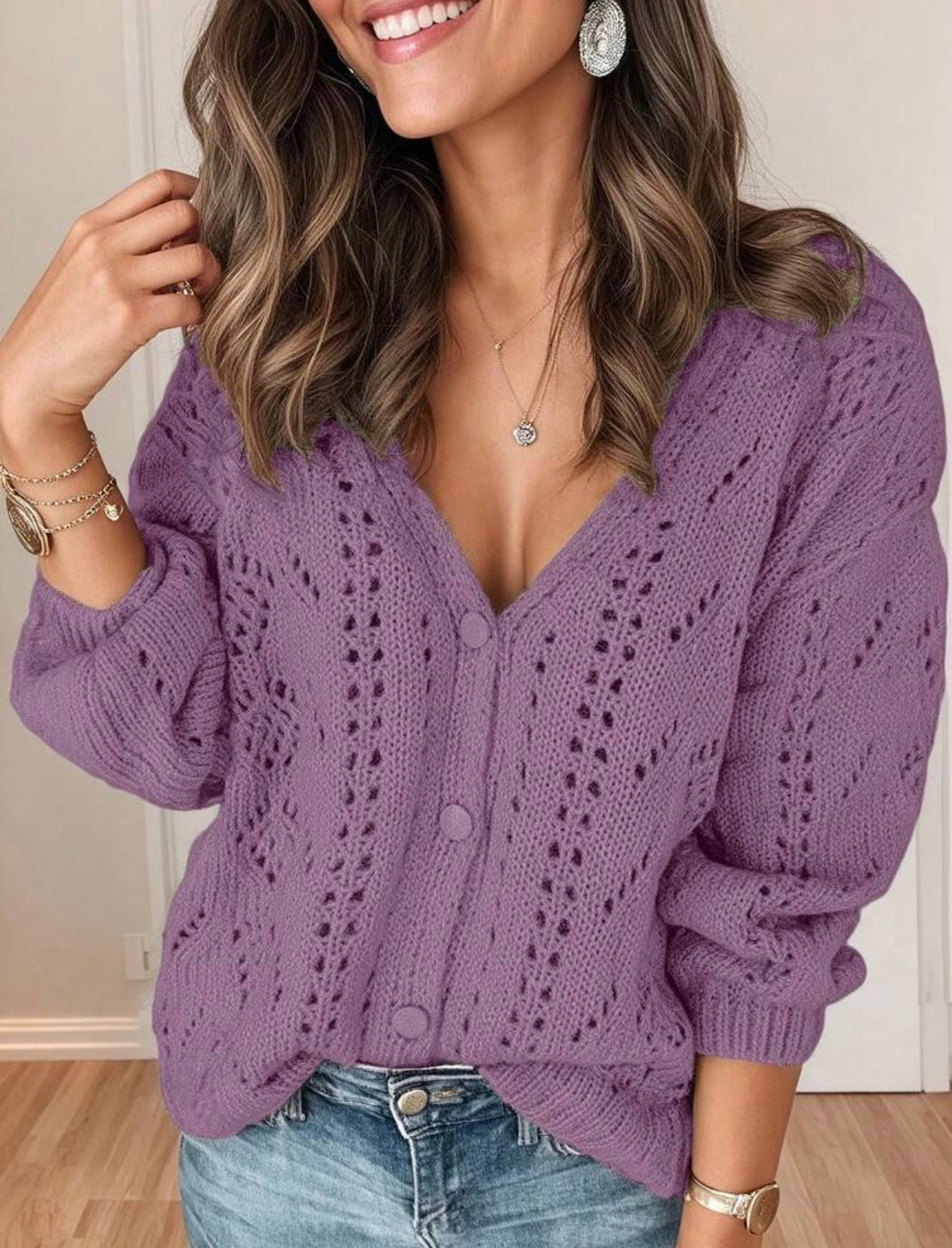 Cardigan - Violet