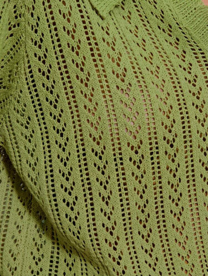 Top tricoté lavande