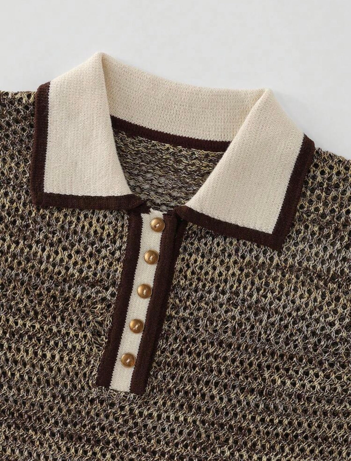 Top tricoté vintage