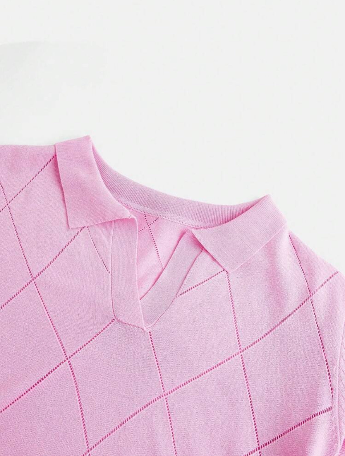 Polo collar diamond