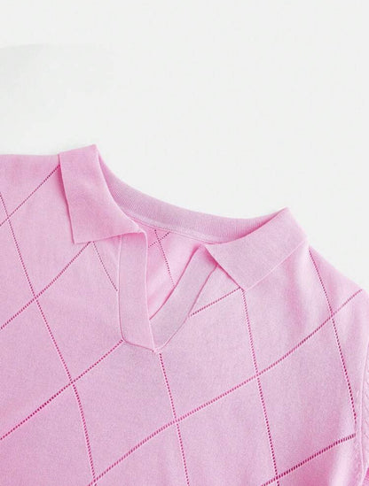 Polo collar diamond