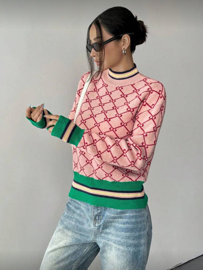 Pull en maille col rond