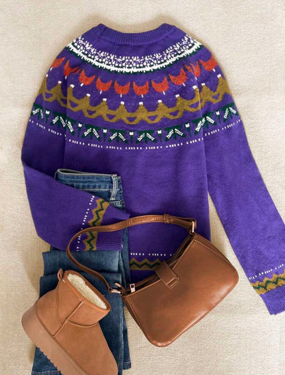 Pull ample - Violet