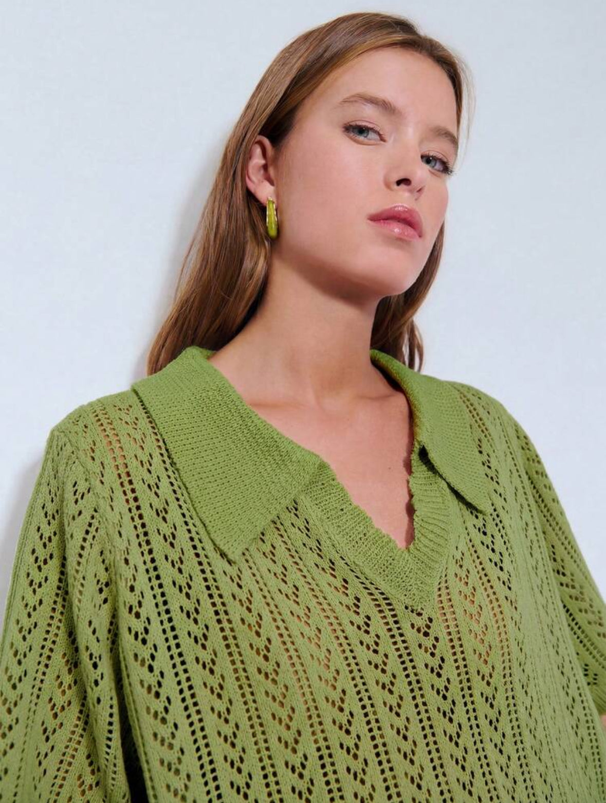 Top tricoté lavande