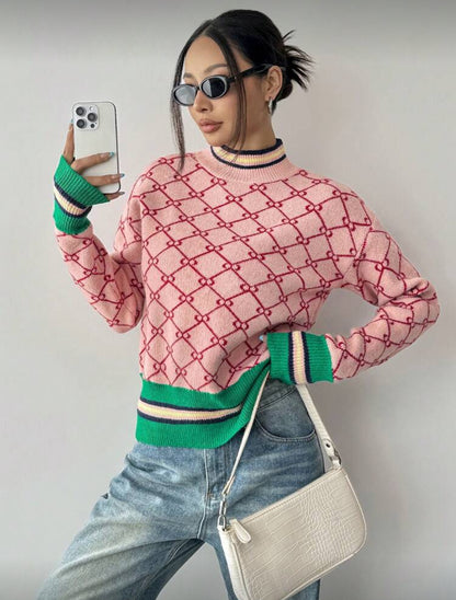 Pull en maille col rond