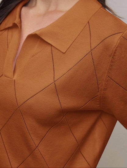 Polo collar diamond