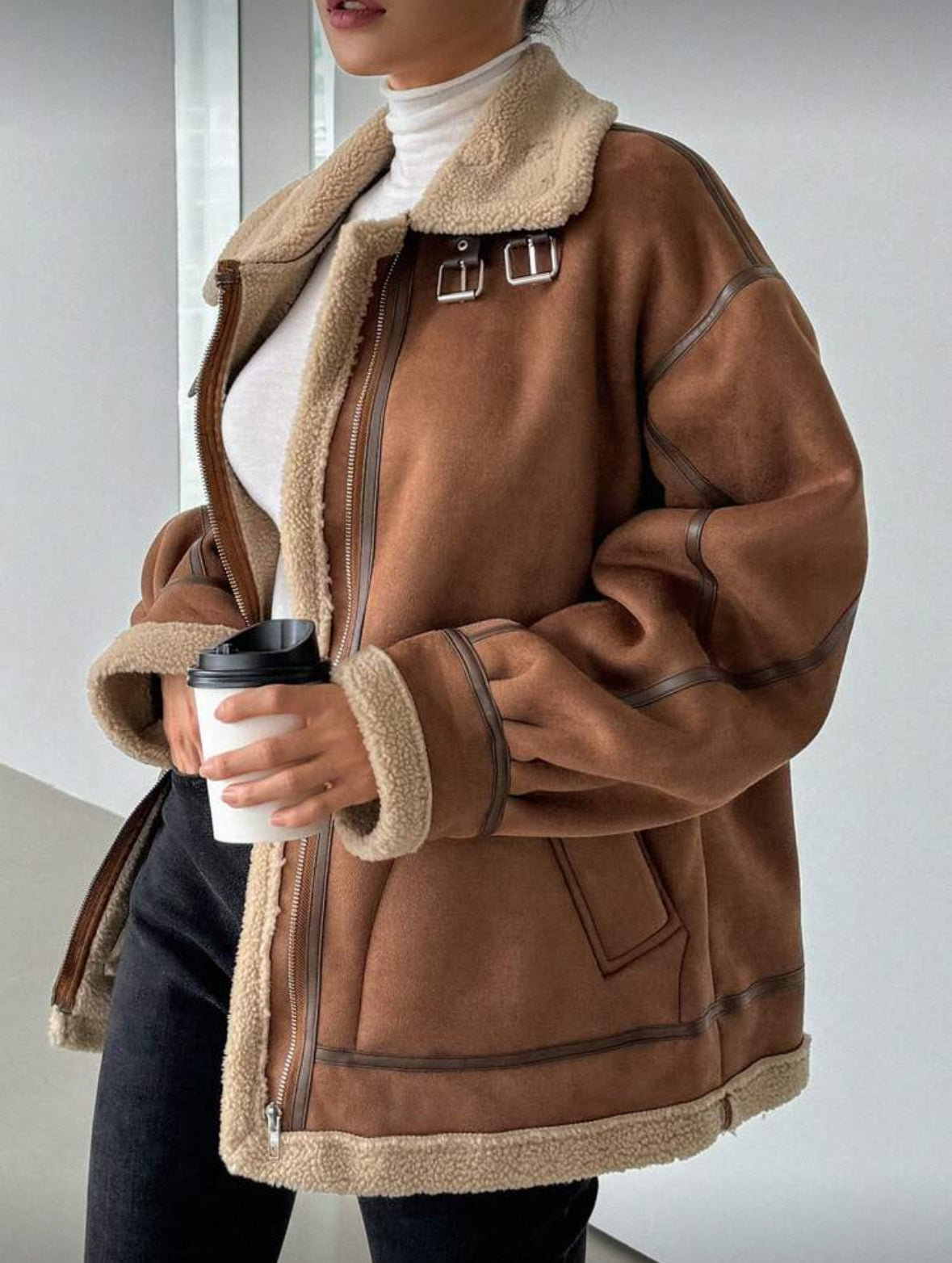 Veste à doublure thermique épaisse