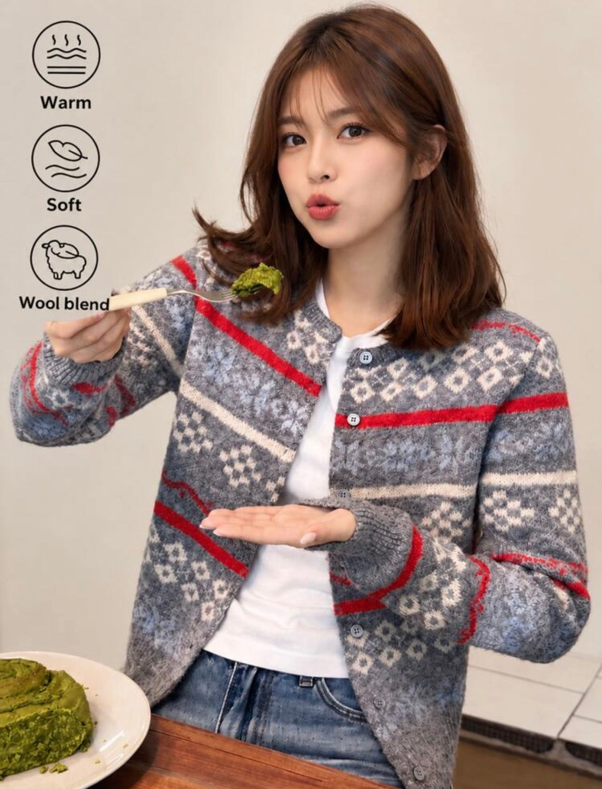 Cardigan - Korean vintage