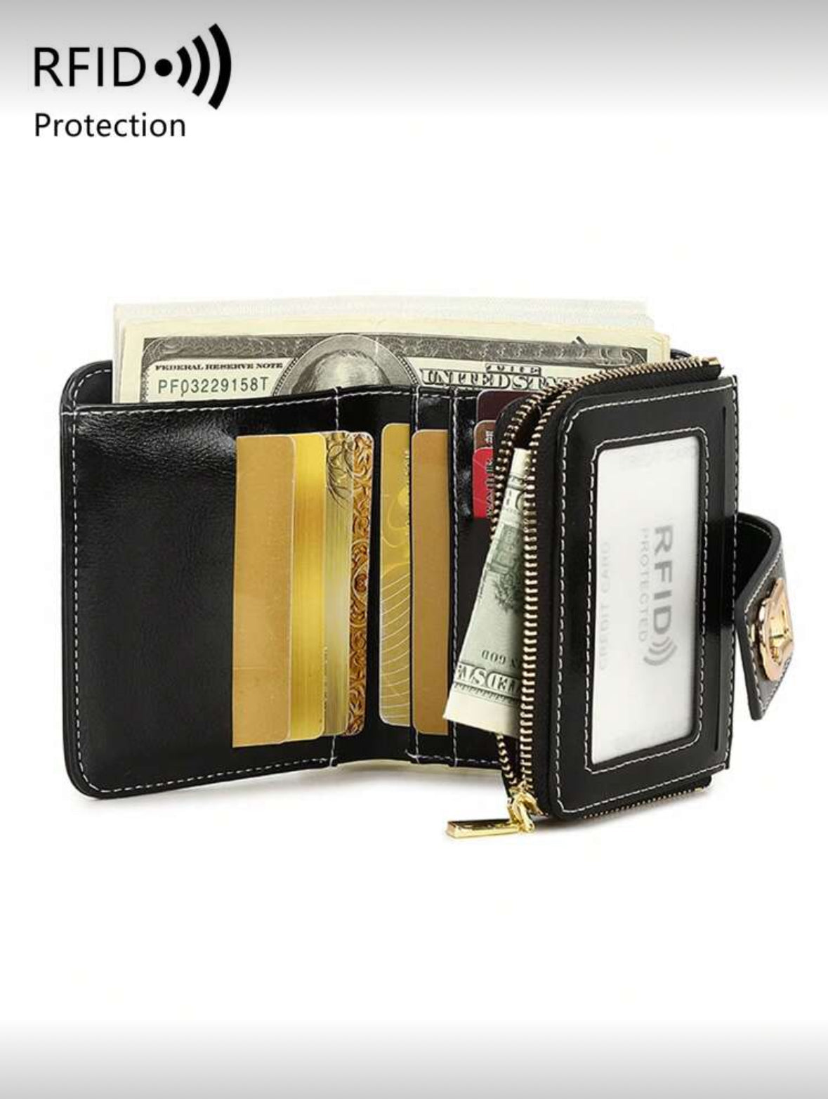 Portefeuille vintage/blocage RFID