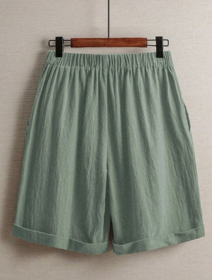 Short en lin (Mint green)