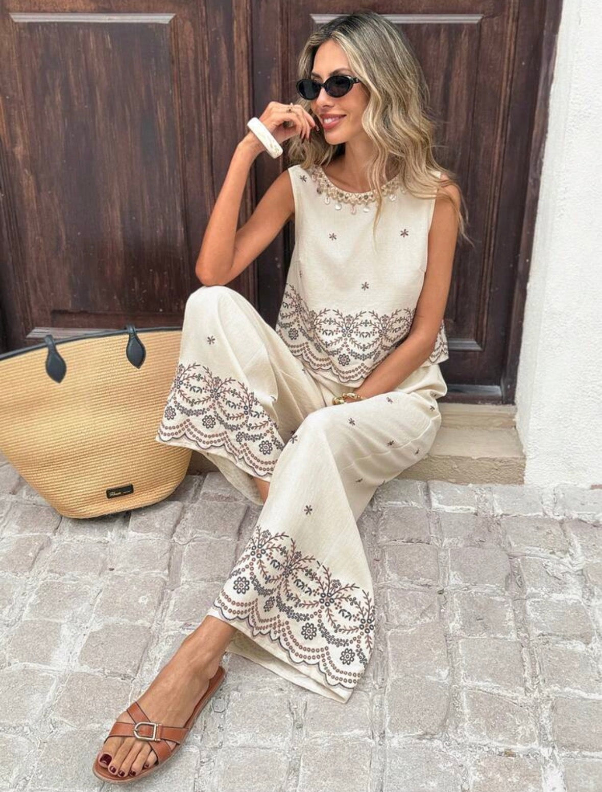 Ensemble 2 pièces Beige