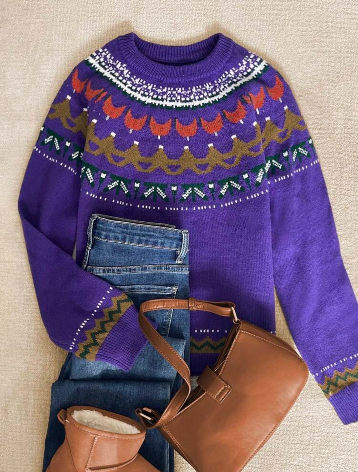 Pull ample - Violet