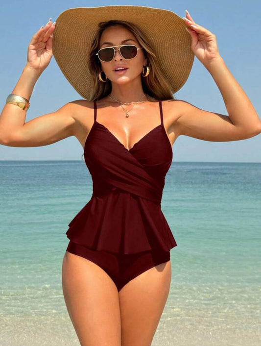 Tankini bas croisés