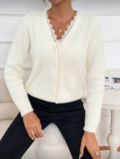 Cardigan tricoté moelleux