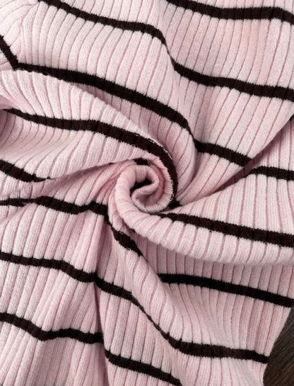 Top élégant — Rayures roses