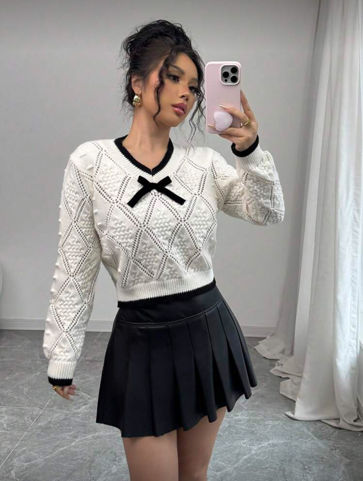 Pull décolleté en V