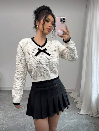 Pull décolleté en V